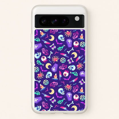 Horroriffic Halloween Pattern  -  Phone Case for Google Pixel 8 Pro