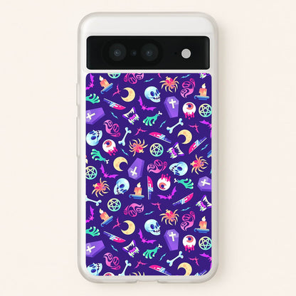 Horroriffic Halloween Pattern  -  Phone Case for Google Pixel 8