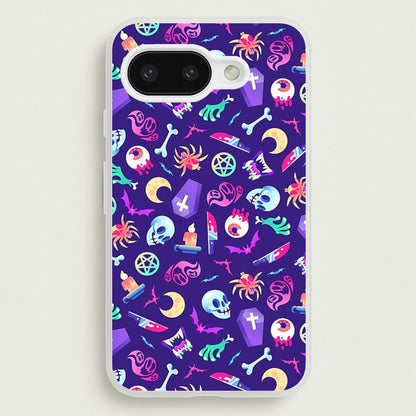 Horroriffic Halloween Pattern  -  Phone Case for Google Pixel 9a