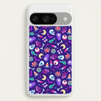 Horroriffic Halloween Pattern Phone Case for Google Pixel 10 / 10 Pro
