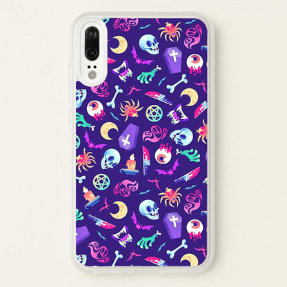 Horroriffic Halloween Pattern  -  Phone Case for Huawei P20