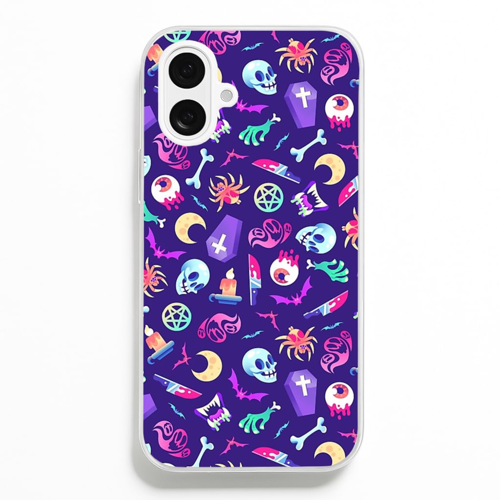 Horroriffic Halloween Pattern  -  Phone Case for iPhone 16 Plus