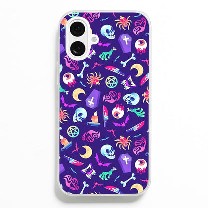 Horroriffic Halloween Pattern  -  Phone Case for iPhone 16 Plus