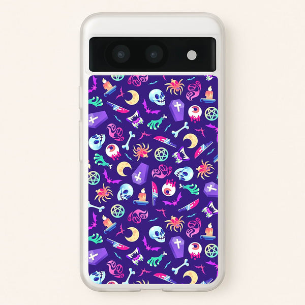 Horroriffic Halloween Pattern  -  Phone Case for Google Pixel 8a
