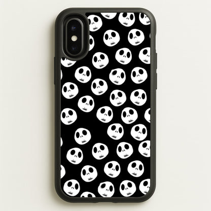 Jack Skellington Pattern - TNBC  - Christmas Phone Case for iPhone X / XS