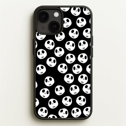 Jack Skellington Pattern - TNBC  - Christmas Phone Case for iPhone 13 Mini