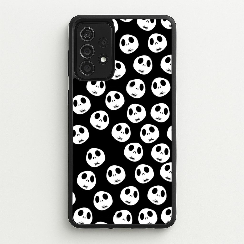 Jack Skellington Pattern - TNBC  - Christmas Phone Case for Galaxy A52 / A52s
