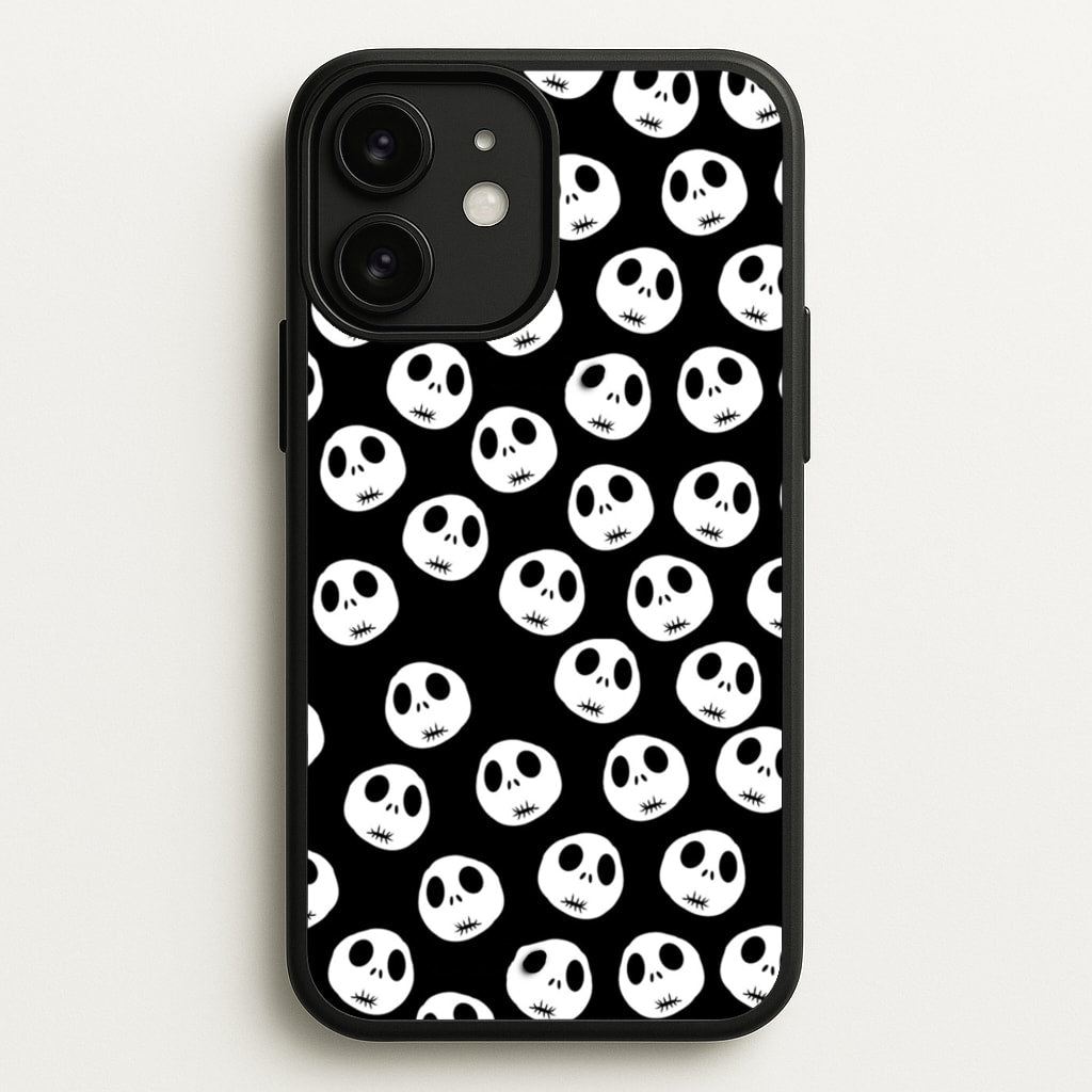 Jack Skellington Pattern - TNBC  - Christmas Phone Case for iPhone 11