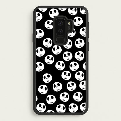 Jack Skellington Pattern - TNBC  - Christmas Phone Case for Galaxy S9 Plus