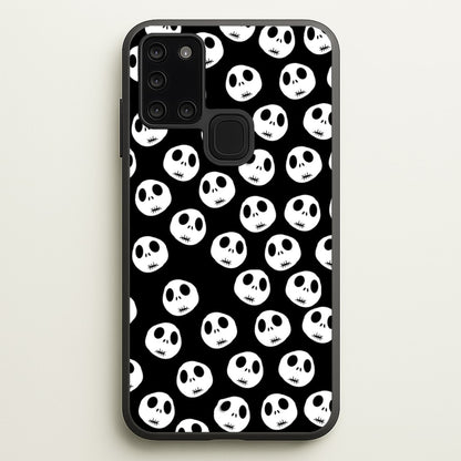 Jack Skellington Pattern - TNBC  - Christmas Phone Case for Galaxy A21s