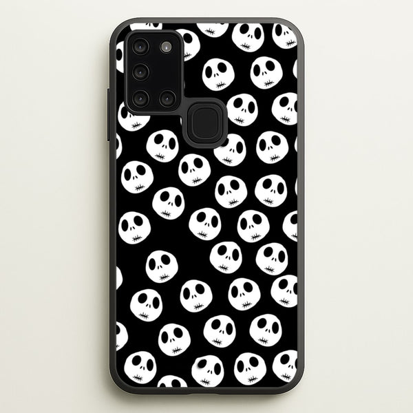 Jack Skellington Pattern - TNBC  - Christmas Phone Case for Galaxy A21s