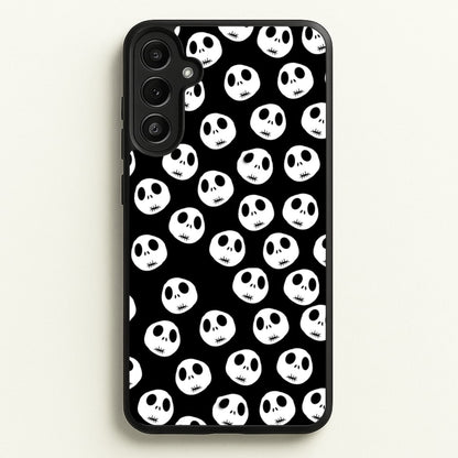 Jack Skellington Pattern - TNBC  - Christmas Phone Case for Galaxy A34