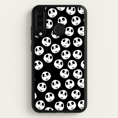 Jack Skellington Pattern - TNBC  - Christmas Phone Case for Huawei P30 Lite
