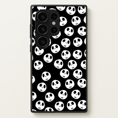 Jack Skellington Pattern - TNBC  - Christmas Phone Case for Galaxy S24 Ultra
