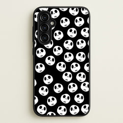 Jack Skellington Pattern - TNBC  - Christmas Phone Case for Galaxy A54