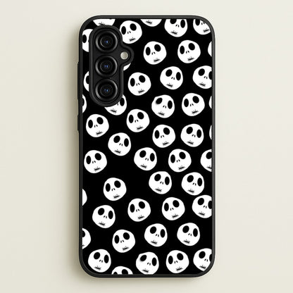 Jack Skellington Pattern - TNBC  - Christmas Phone Case for Galaxy A54