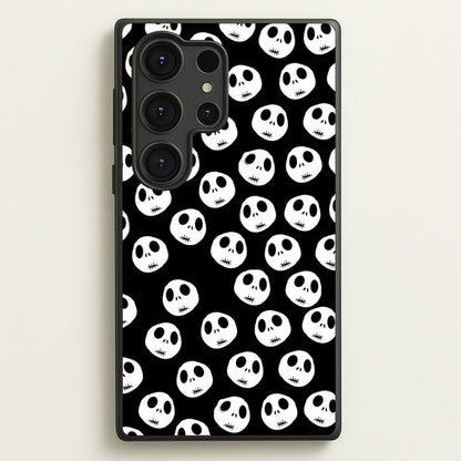 Jack Skellington Pattern - TNBC  - Christmas Phone Case for Galaxy S25 Ultra