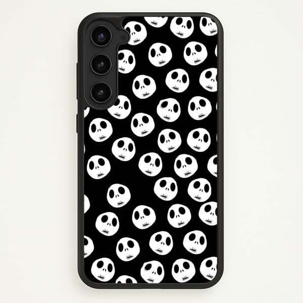 Jack Skellington Pattern - TNBC  - Christmas Phone Case for Galaxy S23 Plus