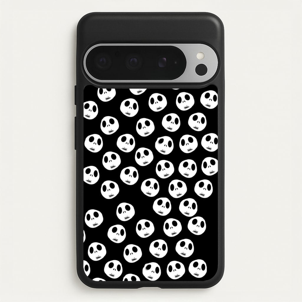 Jack Skellington Pattern - TNBC  - Christmas Phone Case for Google Pixel 9 Pro XL