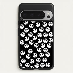 Jack Skellington Pattern - TNBC  - Christmas Phone Case for Google Pixel 9 Pro XL