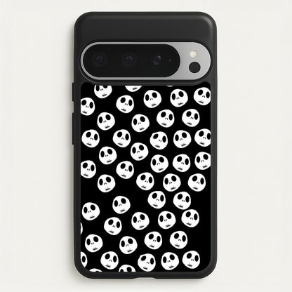 Jack Skellington Pattern - TNBC  - Christmas Phone Case for Google Pixel 9 Pro XL