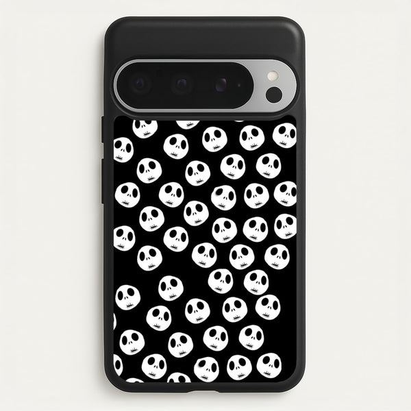 Jack Skellington Pattern - TNBC  - Christmas Phone Case for Google Pixel 9 Pro XL