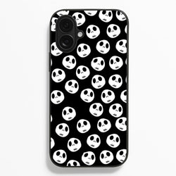 Jack Skellington Pattern - TNBC  - Christmas Phone Case for iPhone 16 Plus