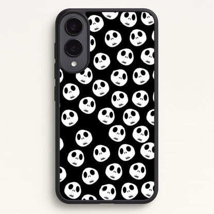 Jack Skellington Pattern - TNBC  - Christmas Phone Case for Galaxy S25 Edge