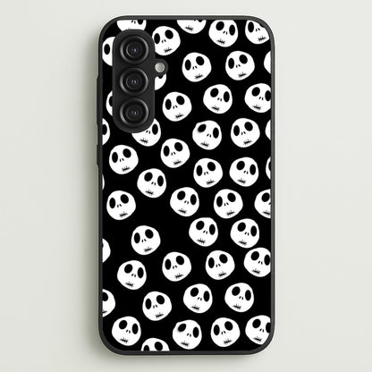 Jack Skellington Pattern - TNBC  - Christmas Phone Case for Galaxy S23FE