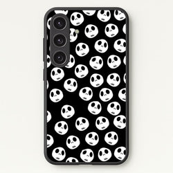 Jack Skellington Pattern - TNBC  - Christmas Phone Case for Galaxy S25 Plus