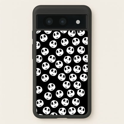 Jack Skellington Pattern - TNBC  - Christmas Phone Case for Google Pixel 8a