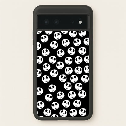 Jack Skellington Pattern - TNBC  - Christmas Phone Case for Google Pixel 6