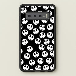 Jack Skellington Pattern - TNBC  - Christmas Phone Case for Galaxy S10 Plus