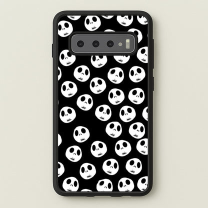 Jack Skellington Pattern - TNBC  - Christmas Phone Case for Galaxy S10 Plus