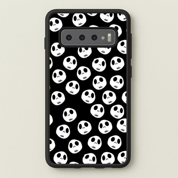 Jack Skellington Pattern - TNBC  - Christmas Phone Case for Galaxy S10 Plus
