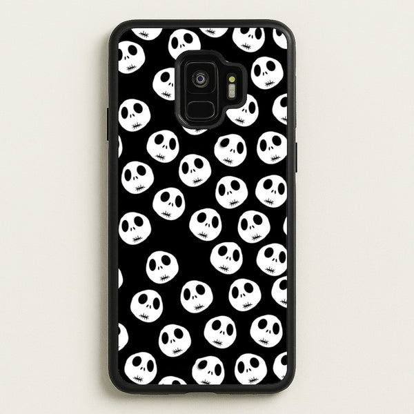 Jack Skellington Pattern - TNBC  - Christmas Phone Case for Galaxy S9