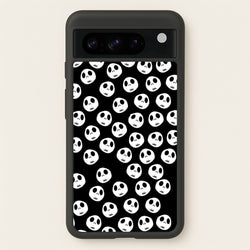 Jack Skellington Pattern - TNBC  - Christmas Phone Case for Google Pixel 8 Pro