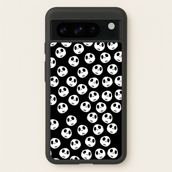 Jack Skellington Pattern - TNBC  - Christmas Phone Case for Google Pixel 8 Pro