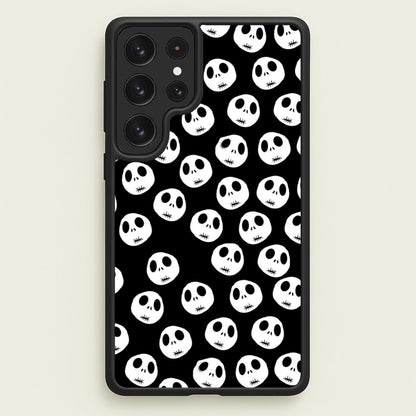 Jack Skellington Pattern - TNBC  - Christmas Phone Case for Galaxy S22 Ultra