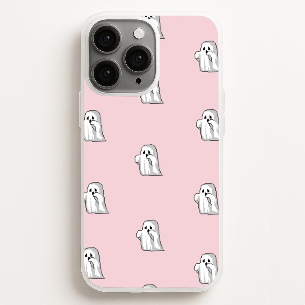 Pastel Pixel Ghost Halloween Phone Case