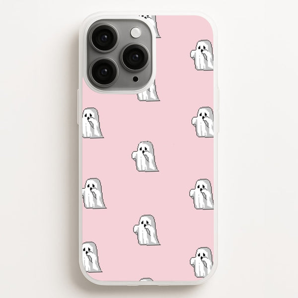 Pastel Pixel Ghost Halloween  -  Phone Case for iPhone 16 Pro Max