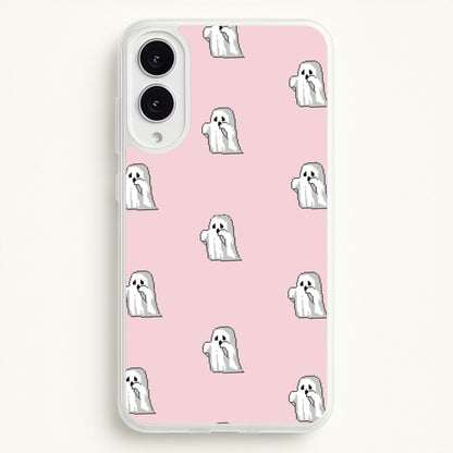Pastel Pixel Ghost Halloween  -  Phone Case for Galaxy S25 Edge