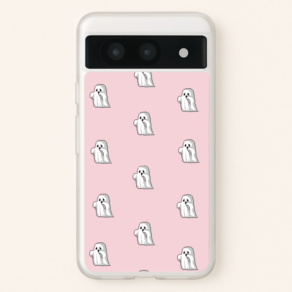Pastel Pixel Ghost Halloween  -  Phone Case for Google Pixel 8a