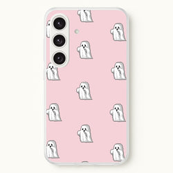 Pastel Pixel Ghost Halloween  -  Phone Case for Galaxy S24FE