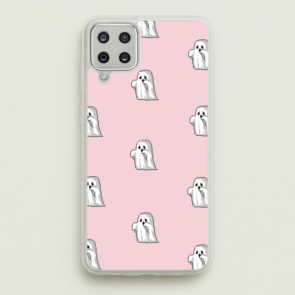 Pastel Pixel Ghost Halloween  -  Phone Case for Galaxy A12