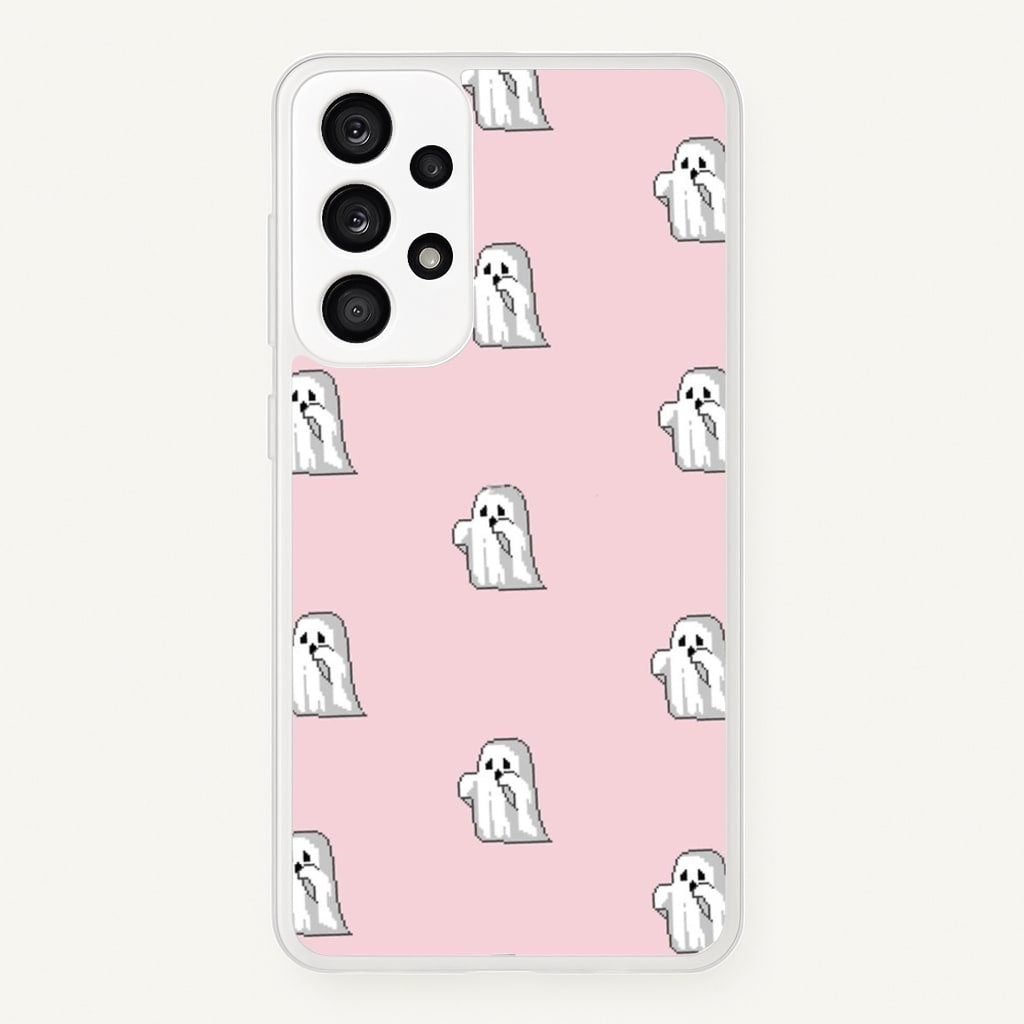 Pastel Pixel Ghost Halloween  -  Phone Case for Galaxy A53