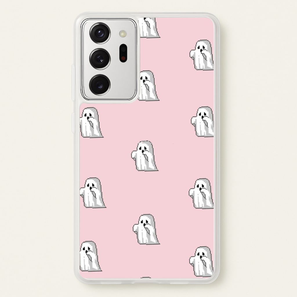 Pastel Pixel Ghost Halloween  -  Phone Case for Galaxy Note 20 Ultra