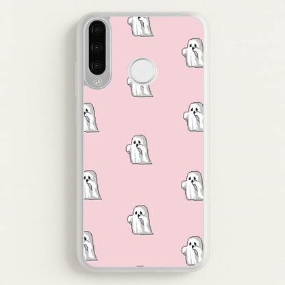 Pastel Pixel Ghost Halloween  -  Phone Case for Huawei P30 Lite