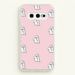 Pastel Pixel Ghost Halloween  -  Phone Case for Galaxy S10e