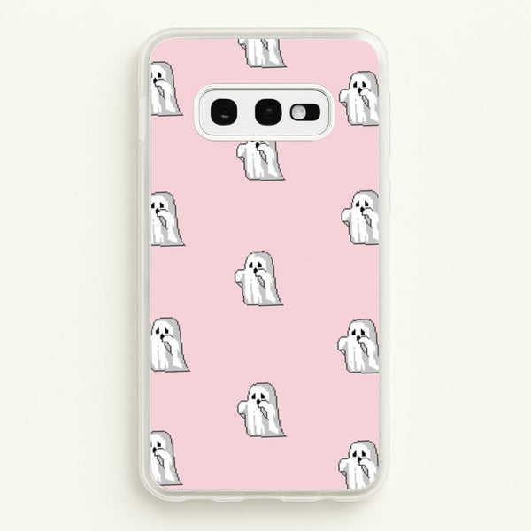 Pastel Pixel Ghost Halloween  -  Phone Case for Galaxy S10e
